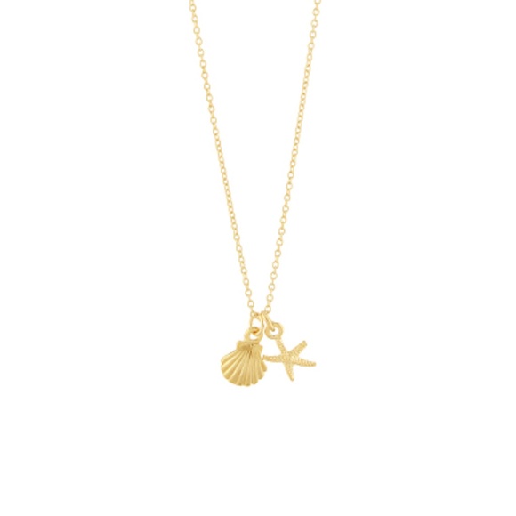 Shell & Starfish Pendant Necklace - Picture 1 of 2